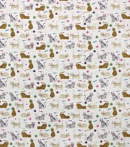 Curious Cats Super Snuggle Flannel Fabric
