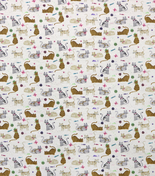 Curious Cats Super Snuggle Flannel Fabric