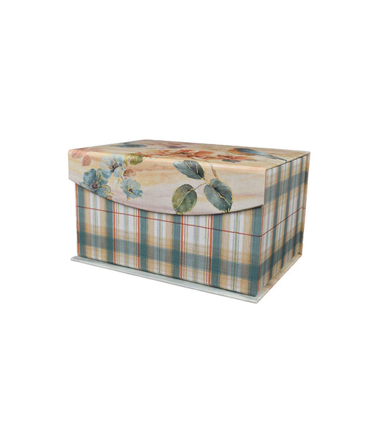 8 Spiced Nature & Green Plaid Fliptop Box