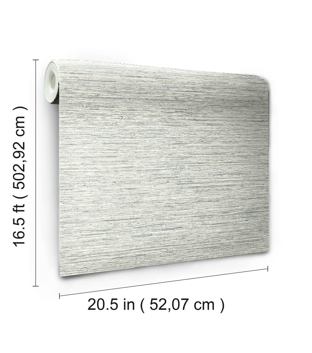RoomMates Faux Grasscloth Peelable Wallpaper Grey
