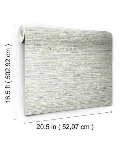 RoomMates Faux Grasscloth Peelable Wallpaper Grey