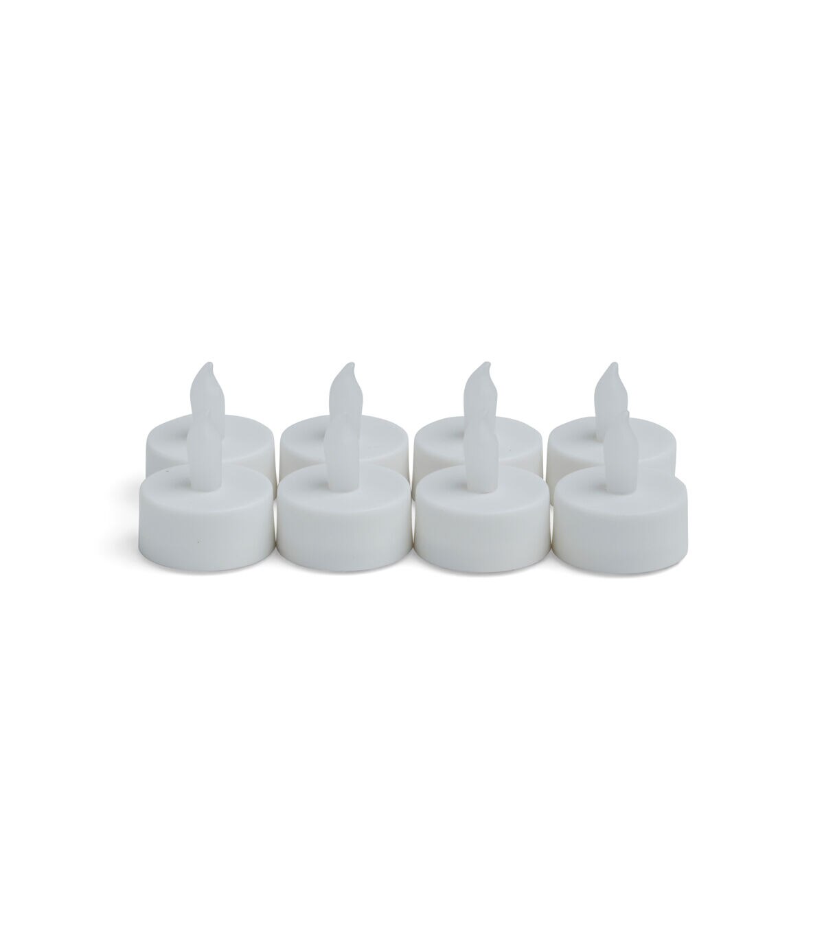 Flameless White LED Tealight Candles 8pk