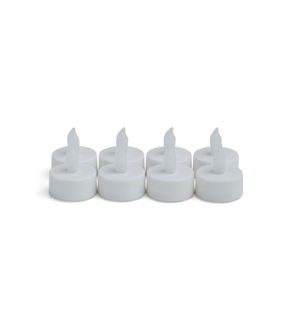 Flameless White LED Tealight Candles 8pk