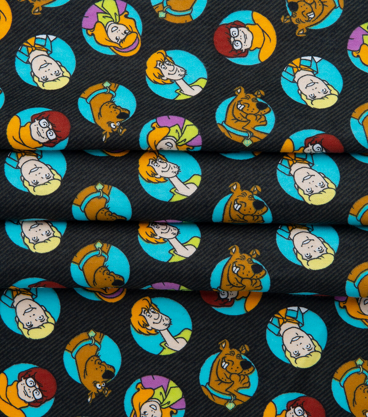Scooby Doo Flannel Fabric Mystery Coins