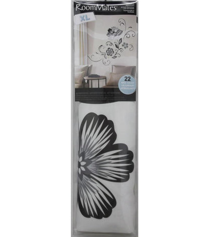 RoomMates Wall Decals Black & White Flower