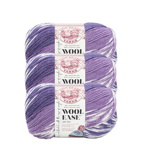 Lion Brand Wool Ease Fair Isle 348yds Worsted Yarn 3 Bundle