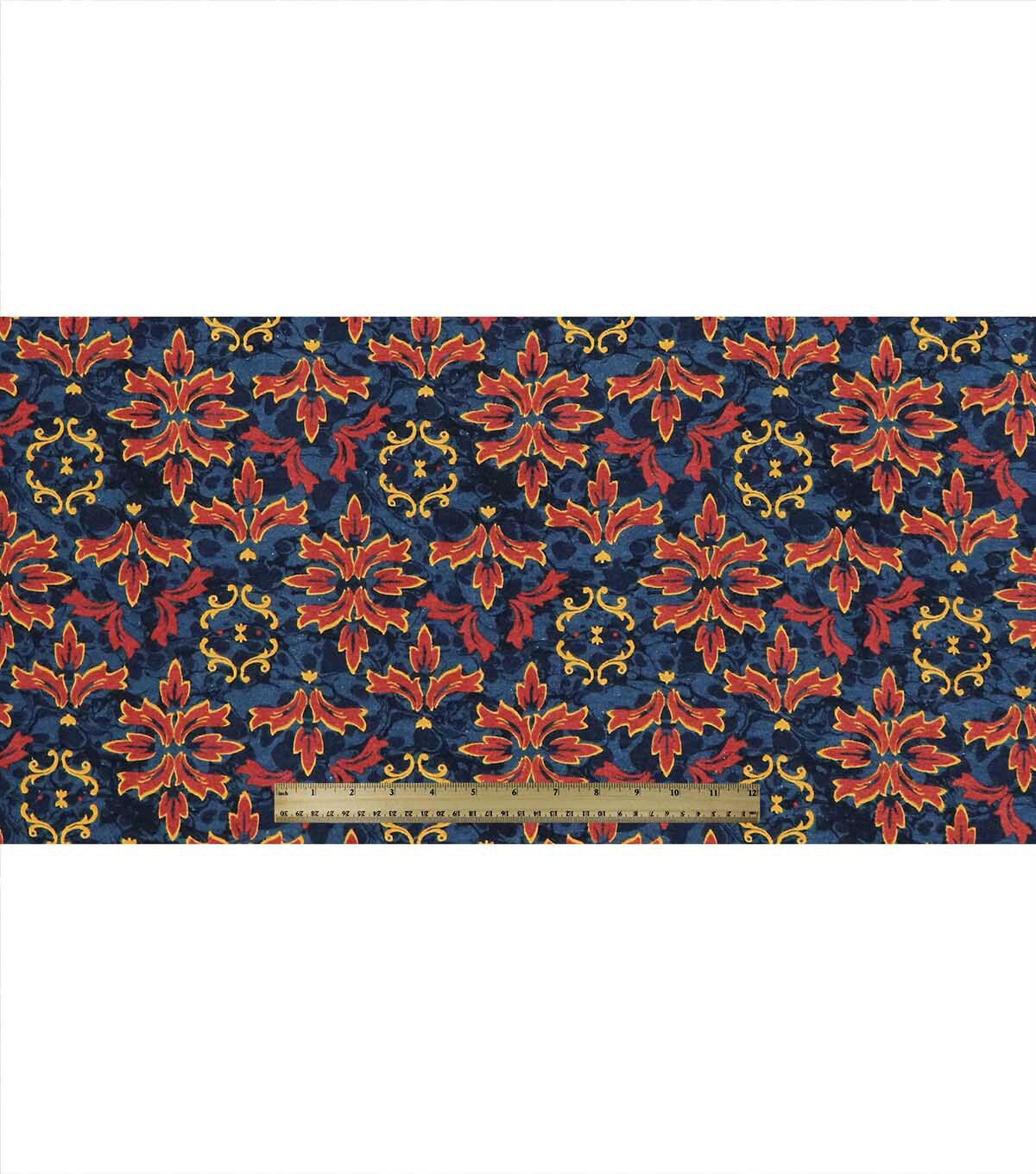 Blue Symmetrical Super Snuggle Flannel Fabric