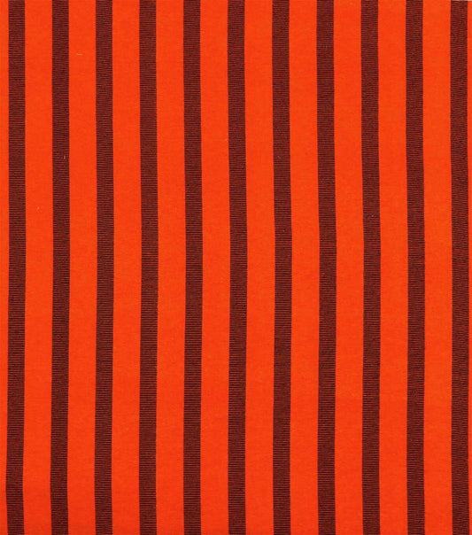 Orange & Brown Stripe Super Snuggle Flannel Fabric