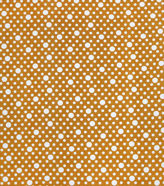 POP! Mustard Dot Super Snuggle Flannel Fabric