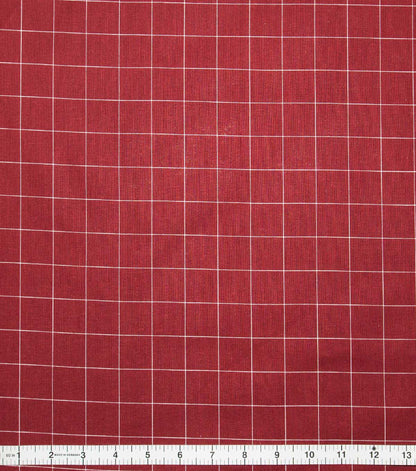 Plaid Red Super Snuggle Flannel Fabric