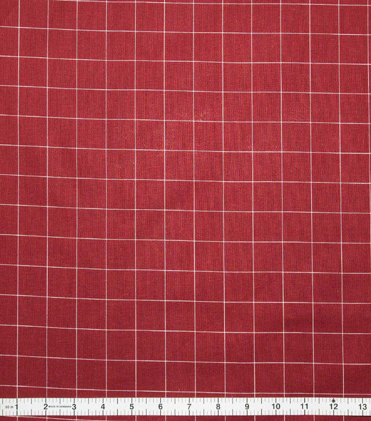 Plaid Red Super Snuggle Flannel Fabric