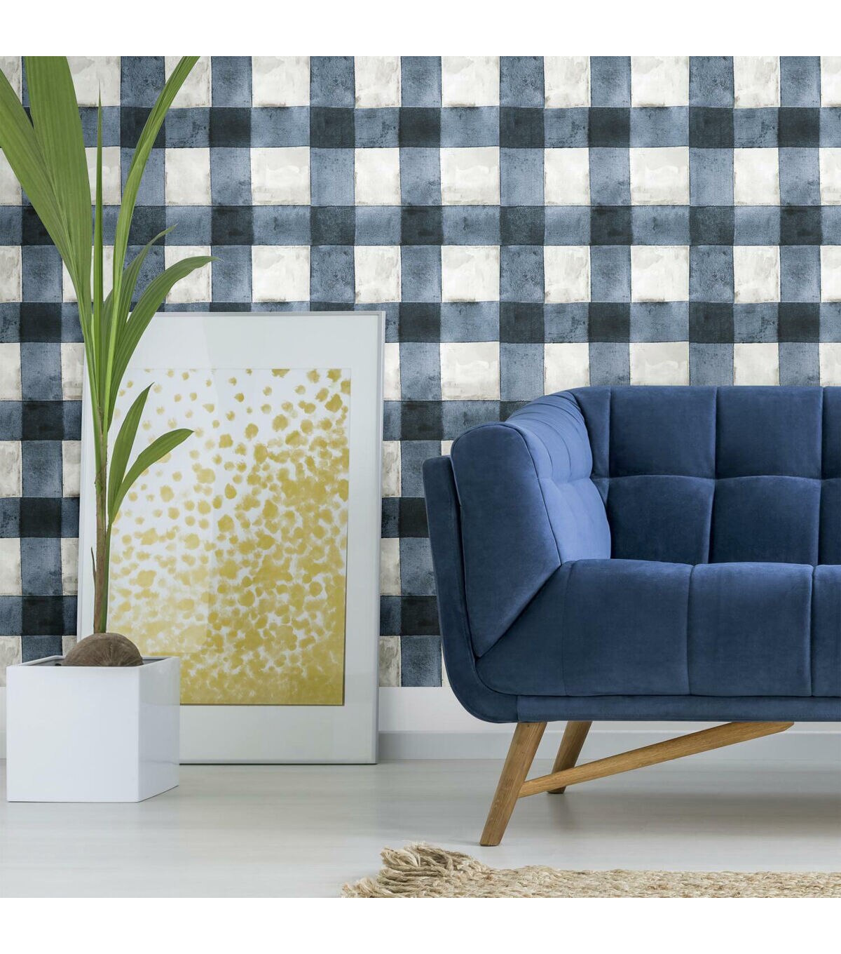 RoomMates Buffalo Plaid Peelable Wallpaper