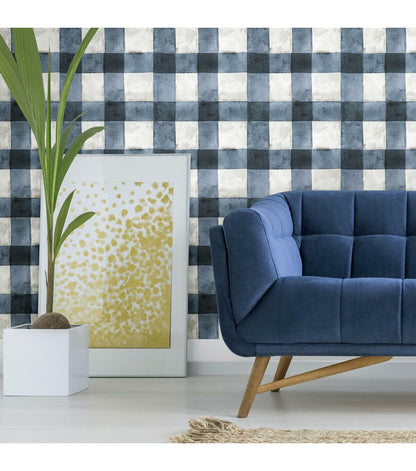 RoomMates Buffalo Plaid Peelable Wallpaper