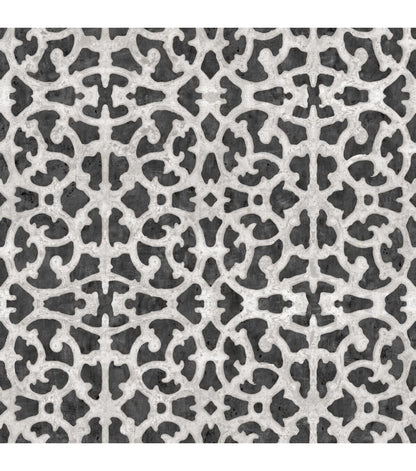 RoomMates Wallpaper Black & White Scroll Gate