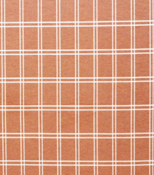 Super Snuggle Rust Plaid Flannel Fabric